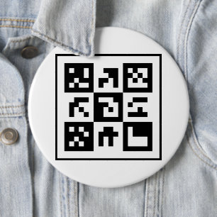Badge Rond 15,2 Cm code qr