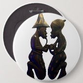 Badge Rond 15,2 Cm Coeurs Africains : Un Beau Moment (Devant & derrière)