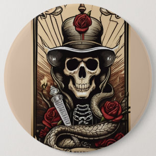 Badge Rond 15,2 Cm Collection de boutons inspirés du crâne"