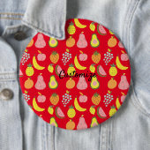 Badge Rond 15,2 Cm Collection de fruits assorés Thunder_Cove (En situation)