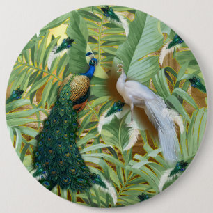 Badge Rond 15,2 Cm Collection Golden Peacock Temple Dreams
