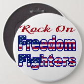 BADGE ROND 15,2 CM COMBATTANTS DE LIBERTÉ (Devant & derrière)