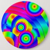 Badge Rond 15,2 Cm Comète Abstraite (Devant)