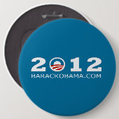 Badge Rond 15,2 Cm Conception 2012 de réélection de Barack Obama (Devant & derrière)