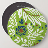 Badge Rond 15,2 Cm Conception Florale 27 (Devant & derrière)