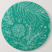 Badge Rond 15,2 Cm Conception florale 34 (Devant)