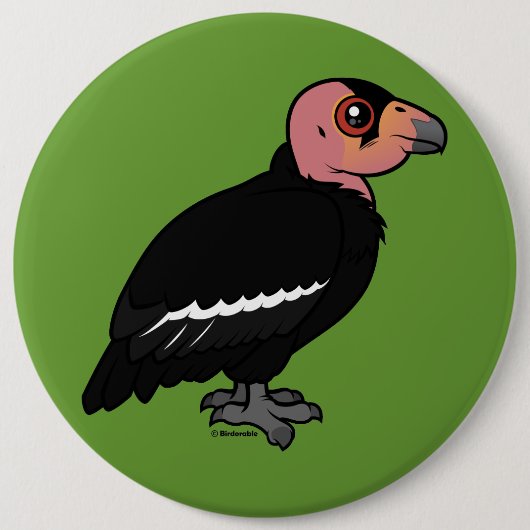 Badge Rond 15,2 Cm Condor de Californie (Devant)