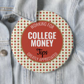 Badge Rond 15,2 Cm Conseils Pois rouges appréciés | Financement unive (En situation)