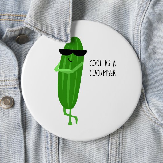 BADGE ROND 15,2 CM COOL EN CUMBRE (En situation)