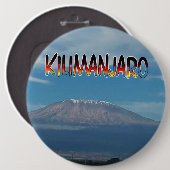 Badge Rond 15,2 Cm Cool Populaire Marchable Monté Kilimanjaro (Devant & derrière)