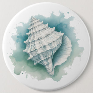 Badge Rond 15,2 Cm Coquillage côtier/nautique