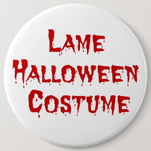 Badge Rond 15,2 Cm Costume d'Halloween de Lame (Devant)