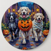 Badge Rond 15,2 Cm Costume d'Halloween des Pyrénées (Devant)