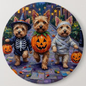 Badge Rond 15,2 Cm Costumes d'Halloween de Cairn Terrier (Devant)