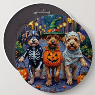 Badge Rond 15,2 Cm Costumes d'Halloween pour chiens Lowchen allant ch