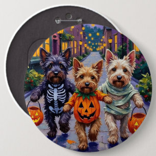 Badge Rond 15,2 Cm Costumes d'Halloween pour Skyes Terriers allant ch