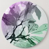 Badge Rond 15,2 Cm Couleurs d'automne, feuille 5 (Devant)