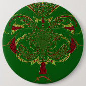 Badge Rond 15,2 Cm Couronne verte (Devant)