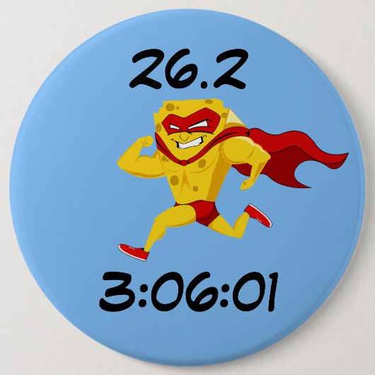 Badge Rond 15,2 Cm Courrier-Marathon de marathon du Wisconsin (Devant)