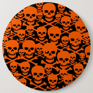 Badge Rond 15,2 Cm Crânes