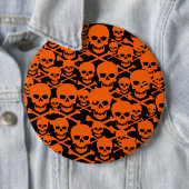 Badge Rond 15,2 Cm Crânes (En situation)