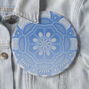 Badge Rond 15,2 Cm Création de mandala, tous les points pour un 4