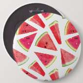 Badge Rond 15,2 Cm Création de motif de pastèque 2 (Devant & derrière)