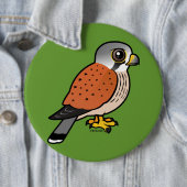 Badge Rond 15,2 Cm Crécerelle commune (En situation)