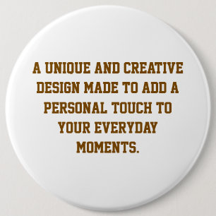 Badge Rond 15,2 Cm Créez votre propre bouton rond de 6''