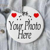 BADGE ROND 15,2 CM CRÉEZ VOTRE PROPRE PHOTO (En situation)