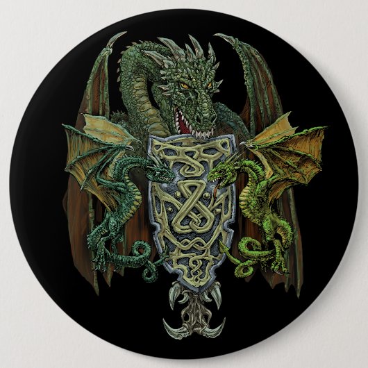 Badge Rond 15,2 Cm Crest dragon (Devant)