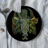 Badge Rond 15,2 Cm Crest dragon (En situation)