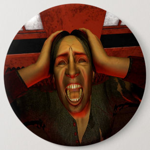 Badge Rond 15,2 Cm Cri primal