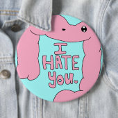 Badge Rond 15,2 Cm Crohn et bouton heureux de deux points de colite (En situation)