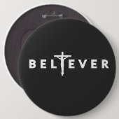 Badge Rond 15,2 Cm Croyant (Devant & derrière)