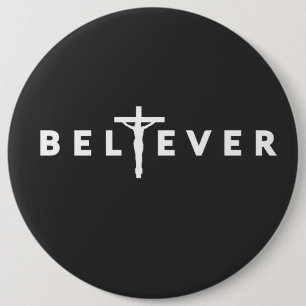 Badge Rond 15,2 Cm Croyant