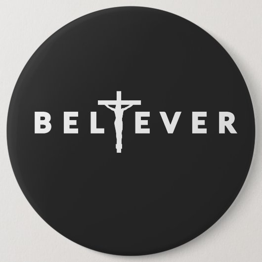 Badge Rond 15,2 Cm Croyant (Devant)