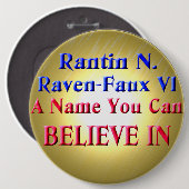 BADGE ROND 15,2 CM CROYEZ ! (Devant & derrière)