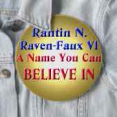 BADGE ROND 15,2 CM CROYEZ ! (En situation)