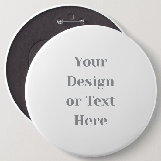 Badge Rond 15,2 Cm Customizable Your Design or Text Here Personalized (Devant & derrière)