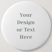 Badge Rond 15,2 Cm Customizable Your Design or Text Here Personalized (Devant)