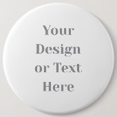 Badge Rond 15,2 Cm Customizable Your Design or Text Here Personalized (Devant)