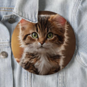 Badge Rond 15,2 Cm Cute Kitten (En situation)