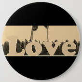 Badge Rond 15,2 Cm Cute Nice & Lovely J'aime (Devant)