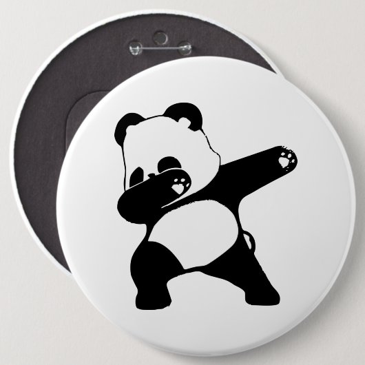 Badge Rond 15,2 Cm Dabbing Panda (Devant & derrière)