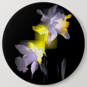 Badge Rond 15,2 Cm Daffodiques cubes (Devant)