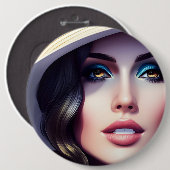 BADGE ROND 15,2 CM DAMA (Devant & derrière)