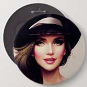 BADGE ROND 15,2 CM DAMA (Devant & derrière)
