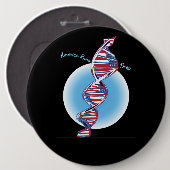 Badge Rond 15,2 Cm Dans notre ADN (Devant & derrière)