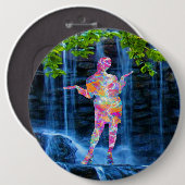 Badge Rond 15,2 Cm Danse avec la nature (Devant & derrière)